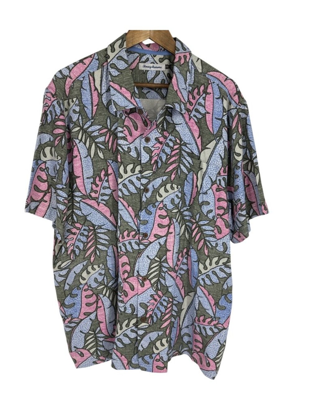 Tommy Bahama Men's IslandZone Tropical Leaf Button-Down Shirt Size XXL